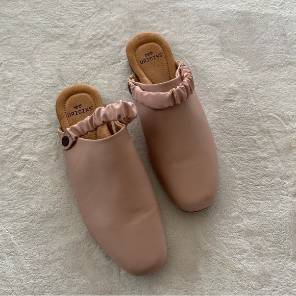 EARTH Origins Dusty Pink Leather Mules, Ren- 256076WLEA - Picture 1 of 5